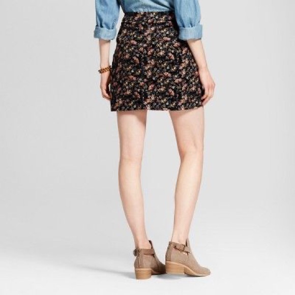 Mossimo Coduroy Floral Mini Skirt - Picture 3 of 8
